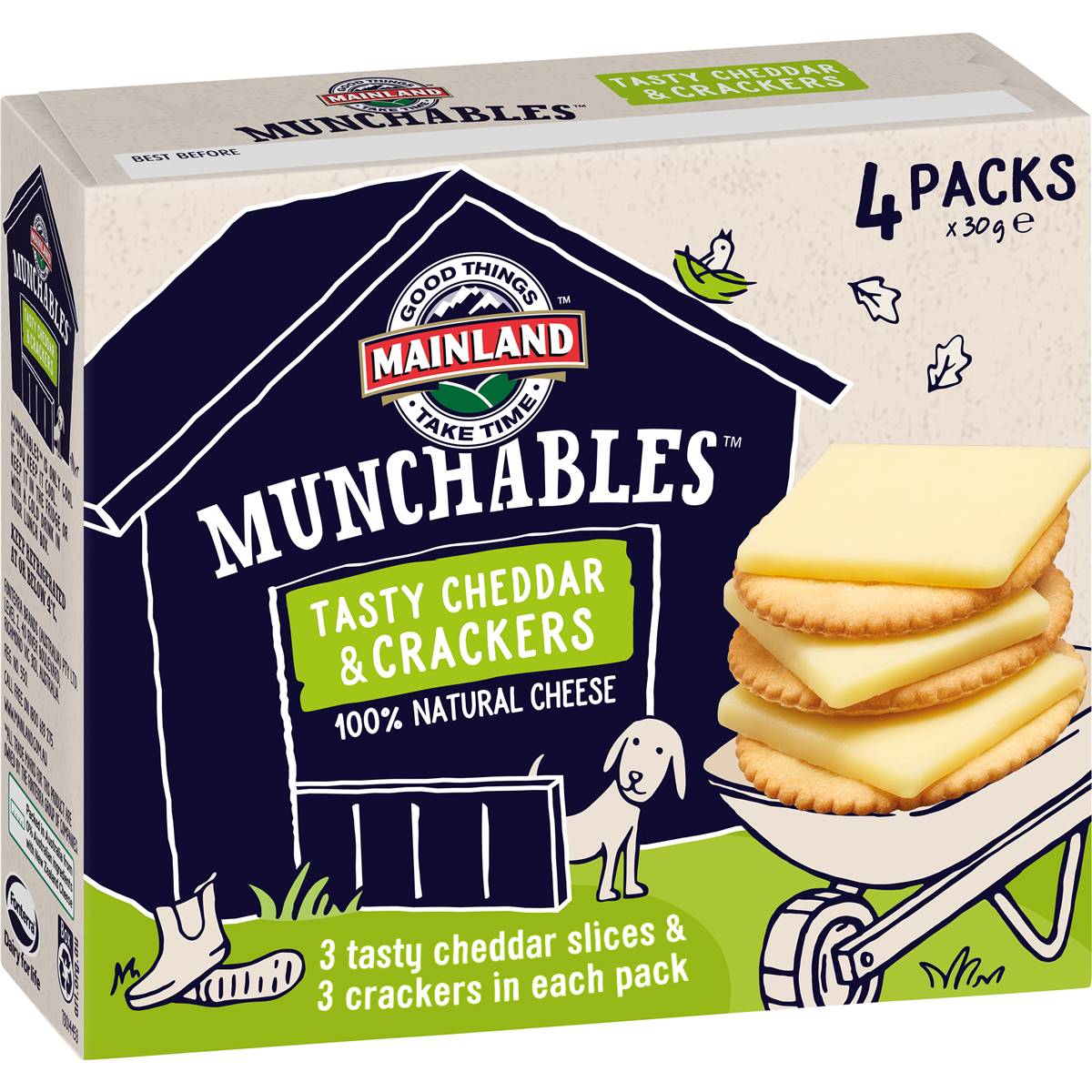 Mainland Munchables Cheese & Biscuits 30g 4pk