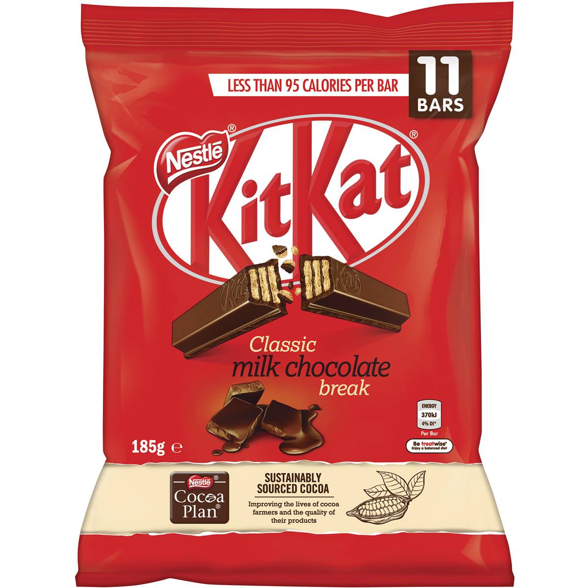 Nestle Fun Pack KitKat Milk Choc 11pk 154g