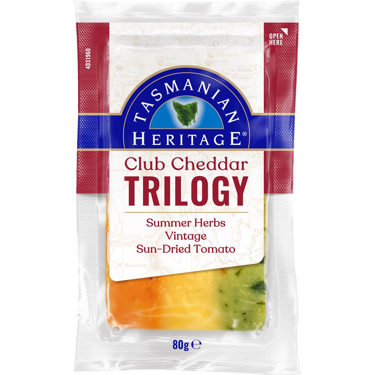 Tasmanian Heritage Club Cheddar Trilogy 80g