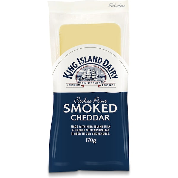 King Island Dairy Stokes Point Smoked Cheddar 170g