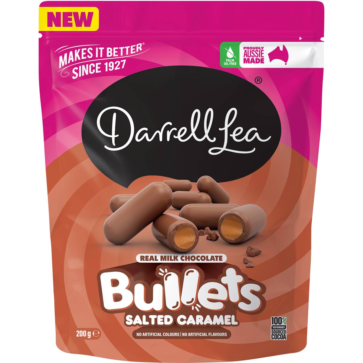 Darrell Lea Bullets Salted Caramel 200g