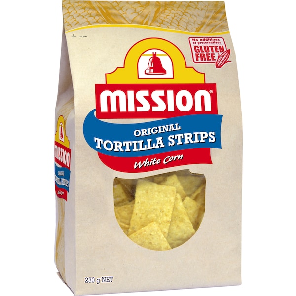 Mission Tortilla Strips White Corn Gluten Free 230g