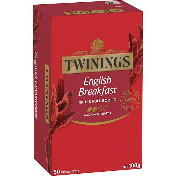 Twinings Tea Bag English Breakfast 50pk 100g