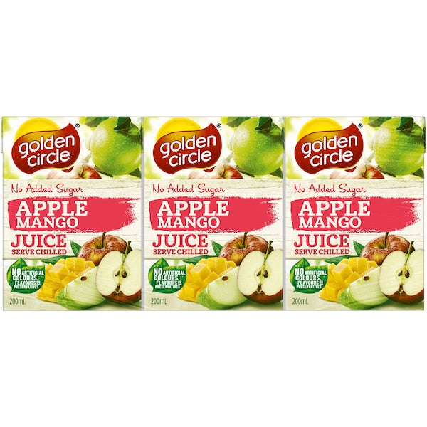 Golden Circle Fruit Juice Apple Mango 200ml 6pk