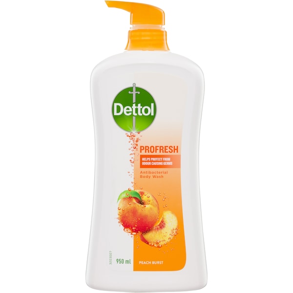 Dettol Profresh Shower Gel Peach Burst 950ml