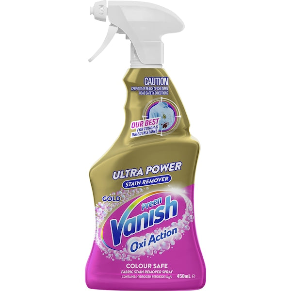 Preen Vanish Oxi Action Colour Safe Gold 450ml