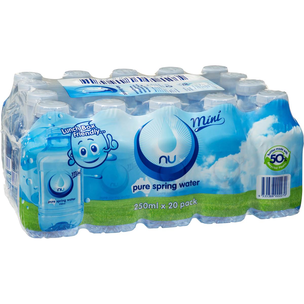 Nu Pure Spring Water Mini 250ml 20pk