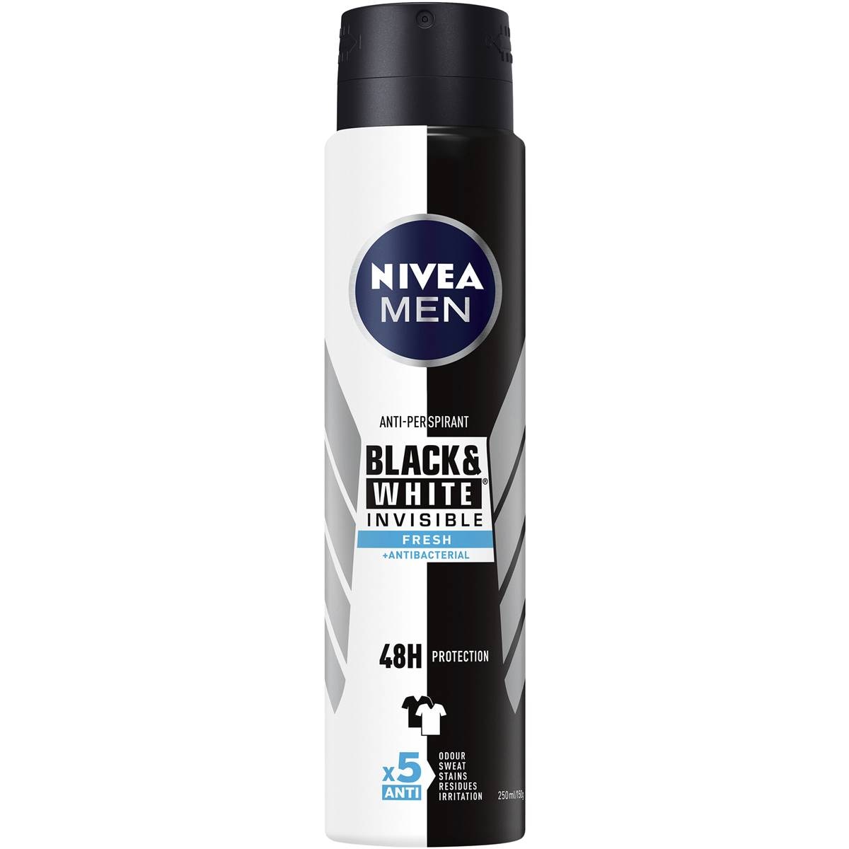 Nivea Anti-Perspirant Men Invisible for Black&White 250ml