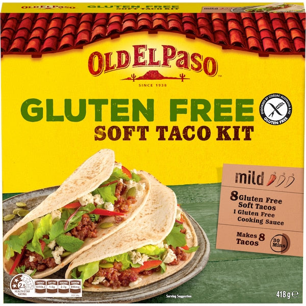 Old El Paso Soft Taco Kit Gluten Free 418g