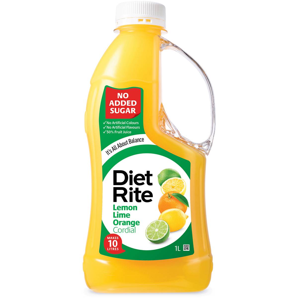 Diet Rite Cordial Lemon Lime Orange 1L