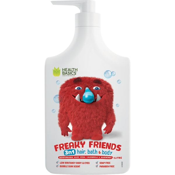 Health Basics Freaky Friends 3in1 Body Wash 1L