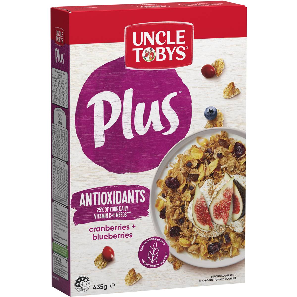 Uncle Tobys Plus Antioxidants 435g