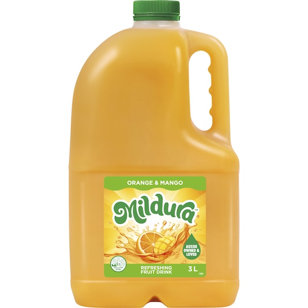 Mildura Fruit Drink Orange & Mango 3L