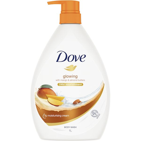 Dove Body Wash Glowing with Mango & Almond Butter 1L