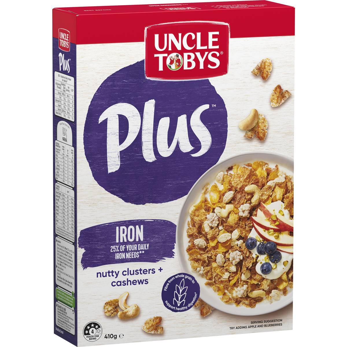 Uncle Tobys Plus Iron 410g