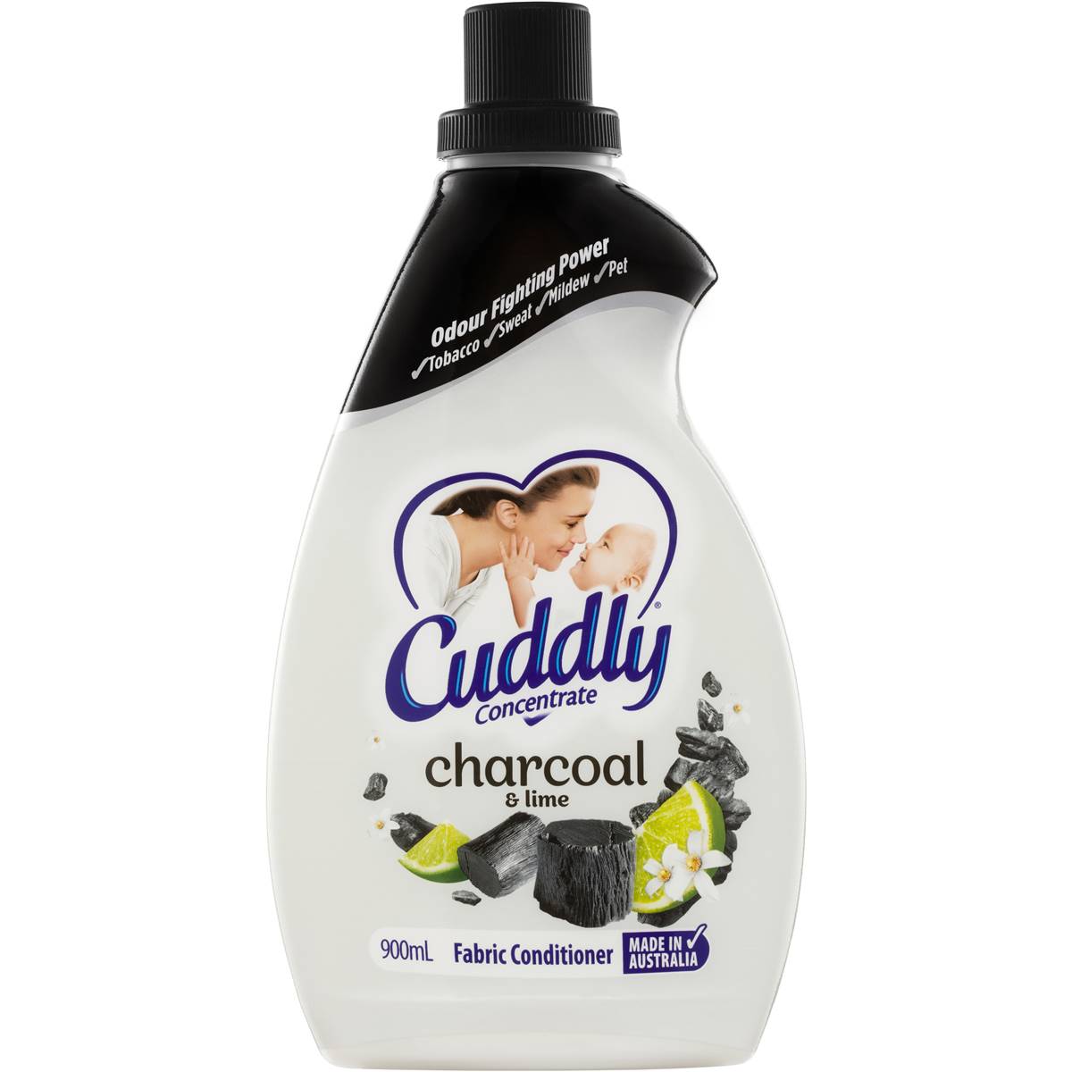 Cuddly Concentrate Fabric Conditioner Aroma Collection Charcoal & Lime 900ml