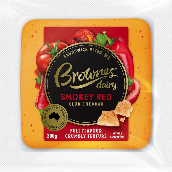 Brownes Cheese Club Cheddar Smokey Red 200g