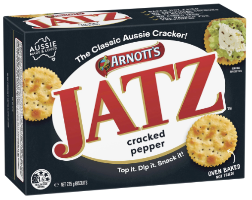 Arnotts Jatz Cracked Pepper 225g