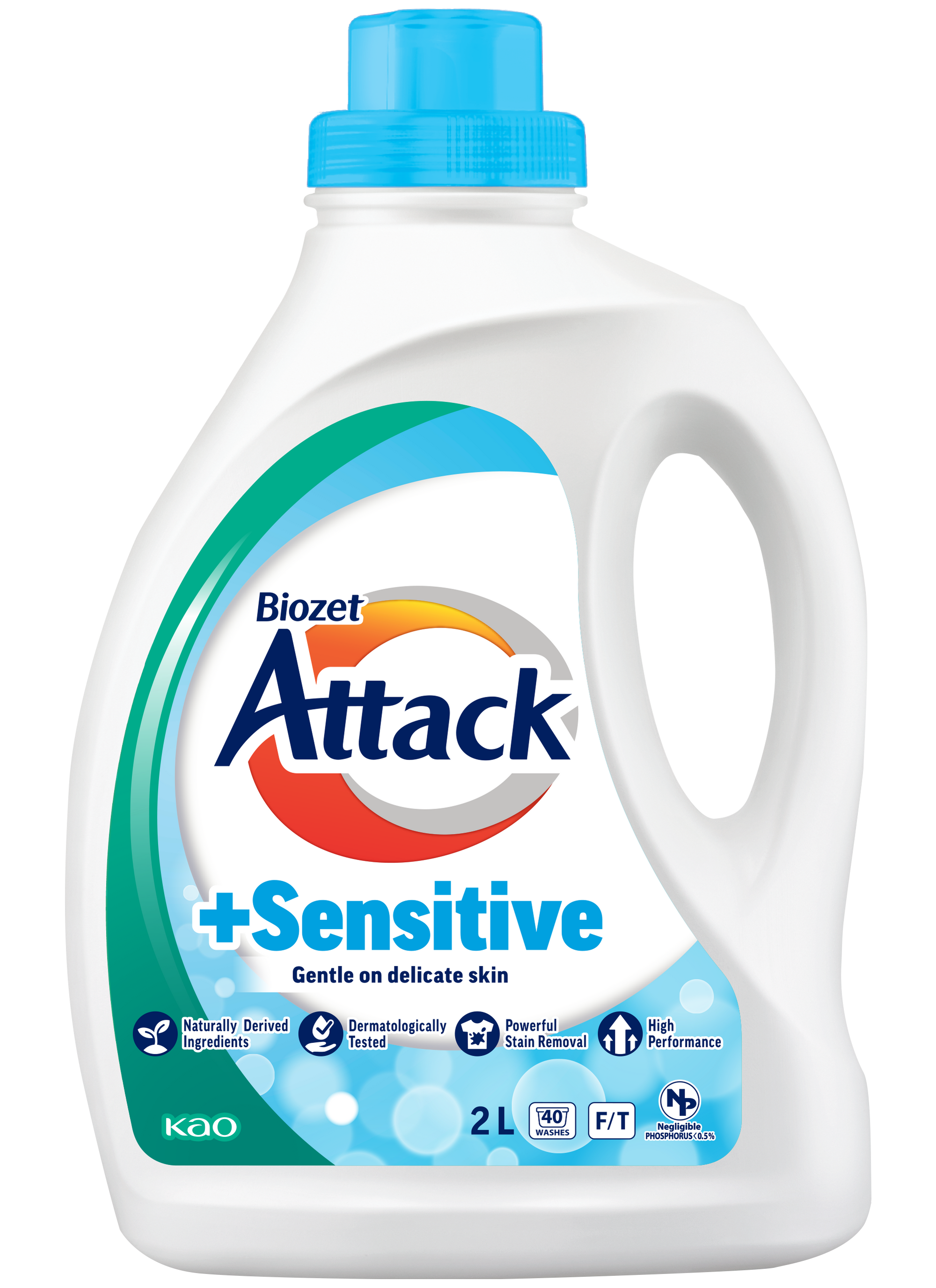 Biozet Attack Front & Top Loader Liquid & Sensitive 2L