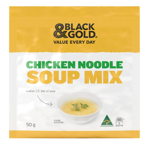 Black & Gold Soup Mix Chicken Noodle 50g