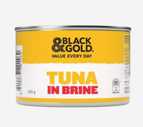 Black & Gold Tuna Chunks in Brine 425g