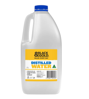 Black & Gold Distilled Water 2L