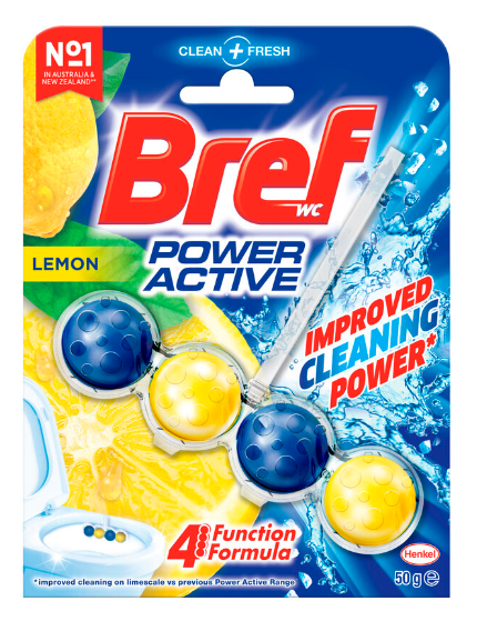 Bref Power Active Bowl Freshener Lemon 50g