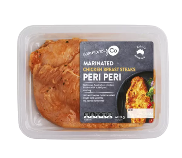 Community Co Marinated Chicken Breast Steaks Peri Peri 400g