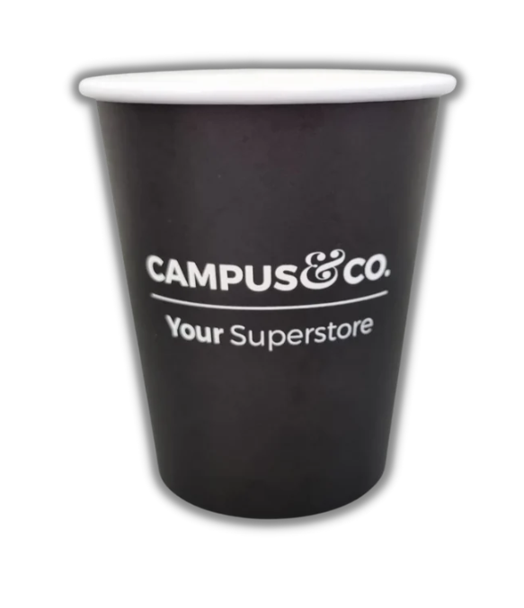 Campus&Co Coffee Cup Eco PLA Single Wall Printed 8oz 50pk