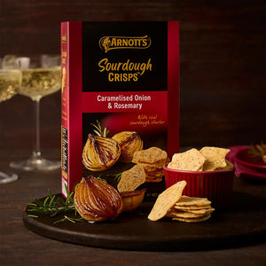 Arnotts Sourdough Crisps Caramelised Onion & Rosemary 150g