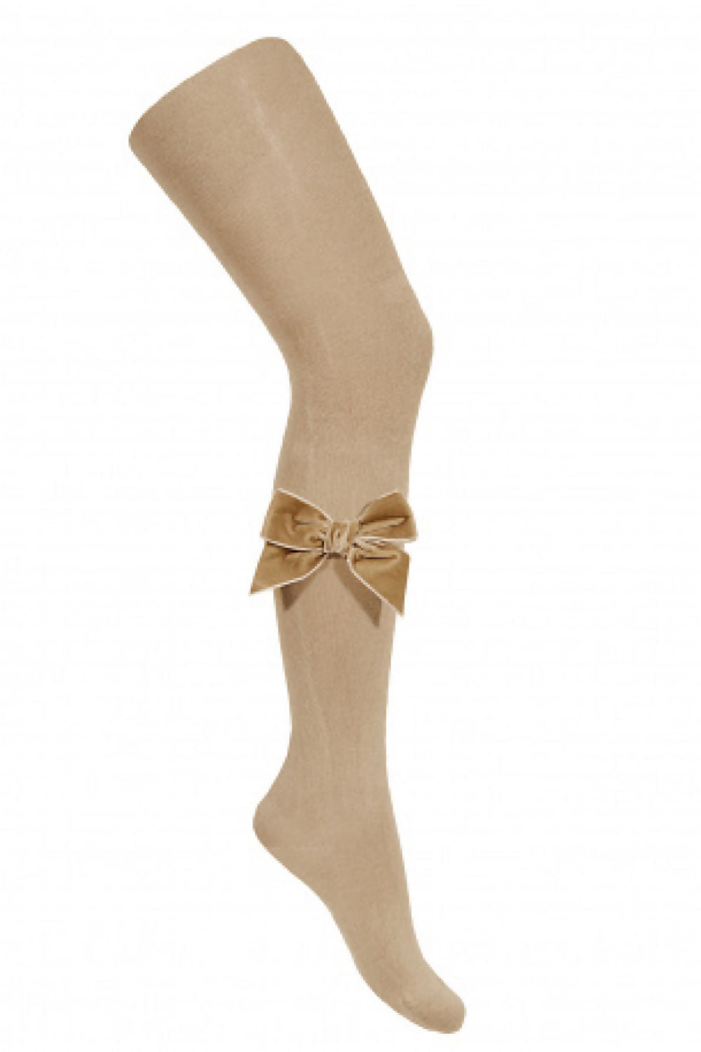 Condor 2420/1 Velvet Bow Tight Camel 6