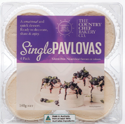 Country Chef Pavlova Single Serve 4pk