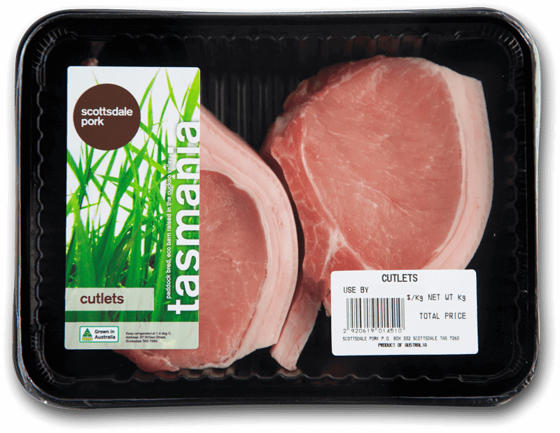 Scottsdale Pork Cutlets 2pk per kg