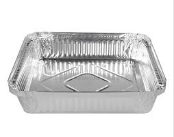 Foil Dish & Lid Large Square (360) 21x21x4cm 5pk