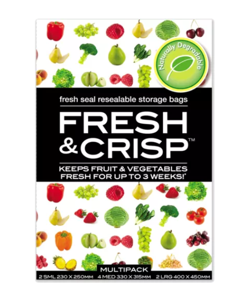 Fresh & Crisp Vegetable Storage Bags Multipack 8pk