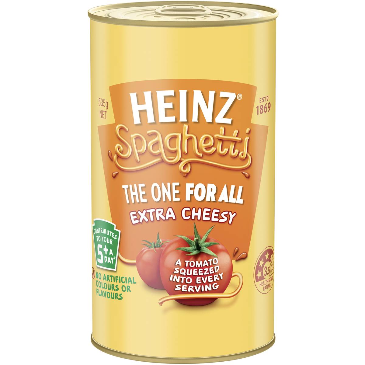 Heinz Spaghetti Xtra Cheese 535g