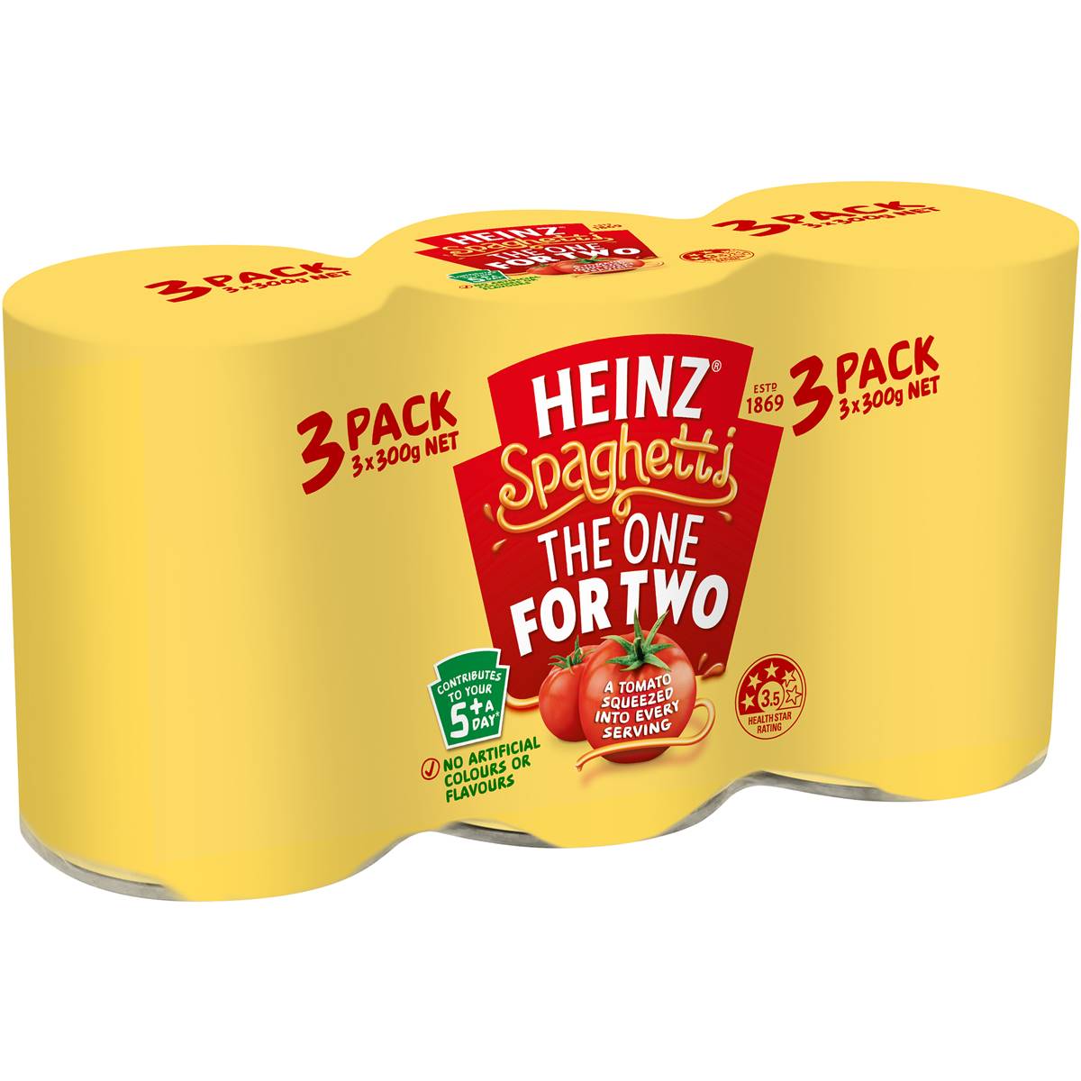 Heinz Spaghetti Tomato & Cheese 300g 3pk