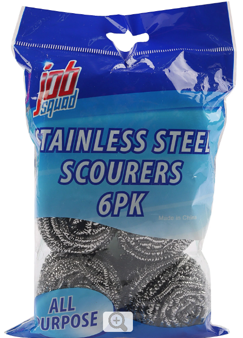 Job Squad Stainless Steel Scourers 6pk