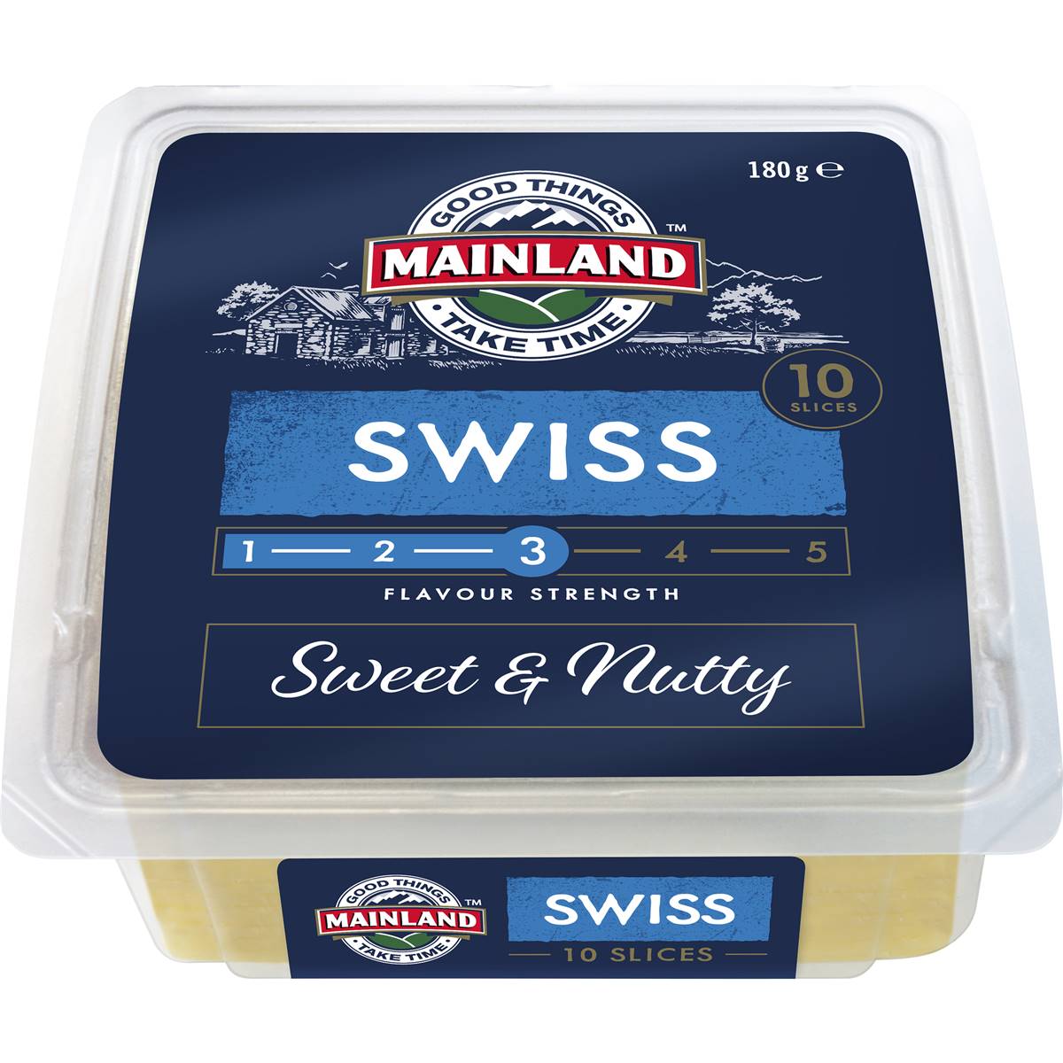 Mainland Swiss Cheese Slices 180g