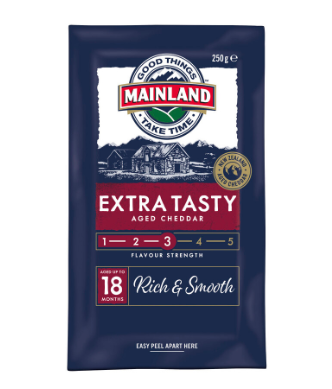 Mainland Cheddar Cheese Extra Tasty 250g