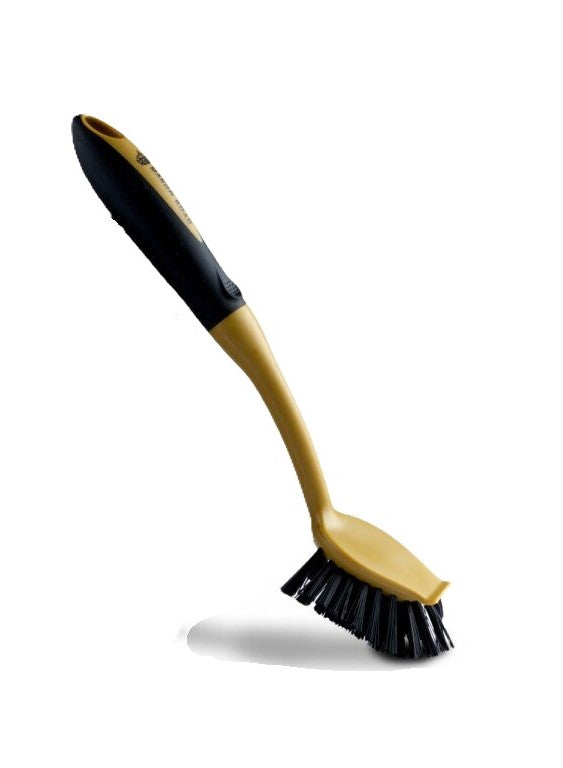 Manor Road Dish Brush Black & Gold