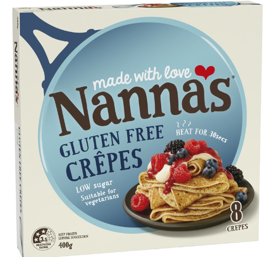 Nannas Crepes French Style 8pk 400g