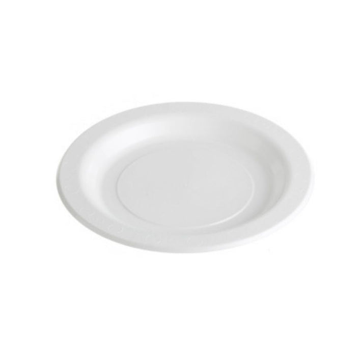 Hospitality Essentials Plastic Plates White 180mm 50pk