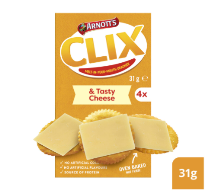 Primo Arnotts Clix & Tasty Cheese 31g