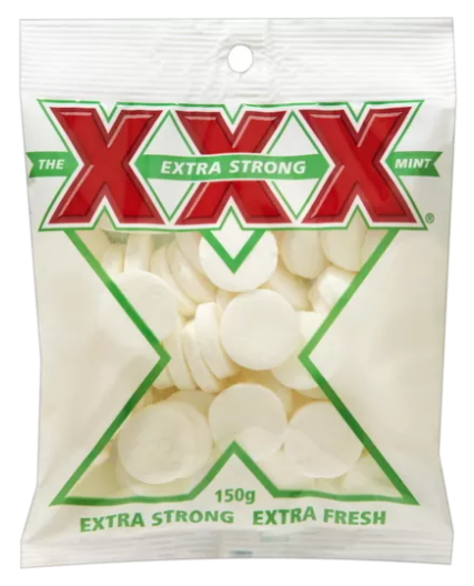 Allens XXX Extra Strong Mints 150g