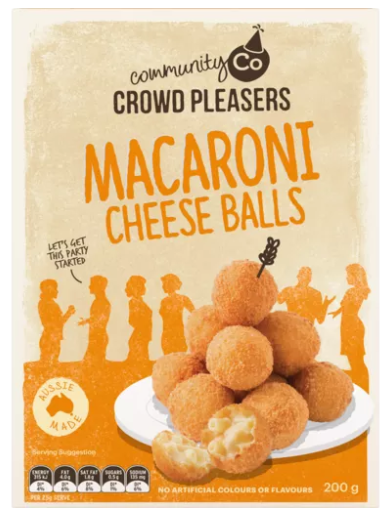 Community Co Macaroni Cheese Balls 200g