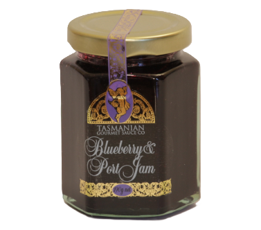 Tas Gourmet Sauce Co  Blueberry & Port Jam 55g