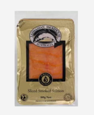 Tasmanian Smokehouse Salmon Sliced 100g