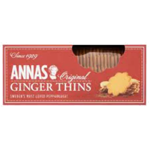 Lotus Annas Thins Ginger 150g