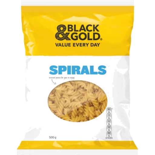 Black & Gold Spirals 500g